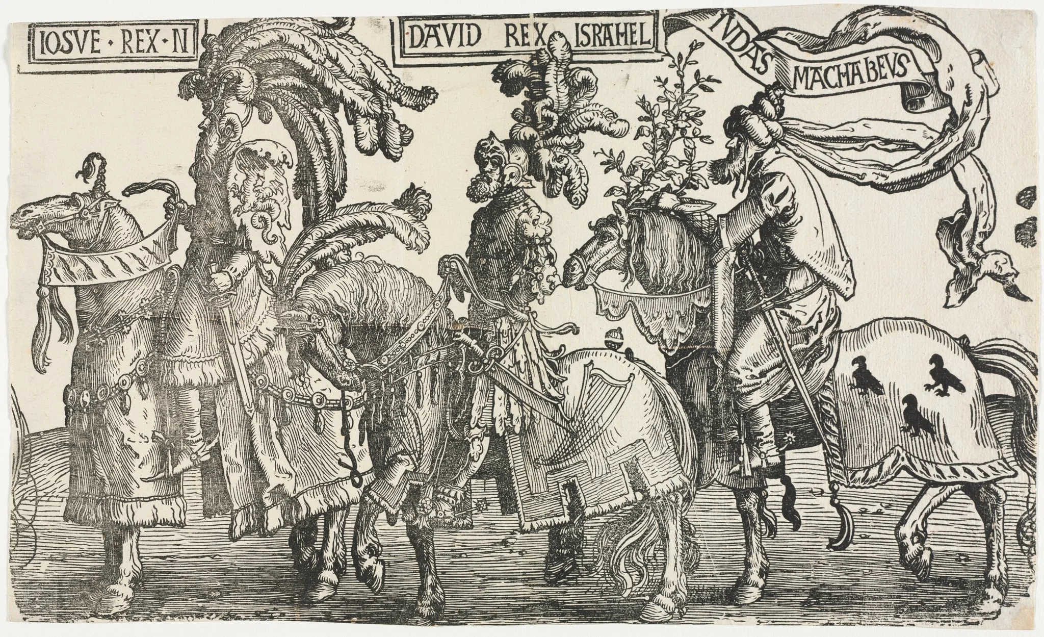The Nine Heroes:  Joshua, David, Judas Maccabees