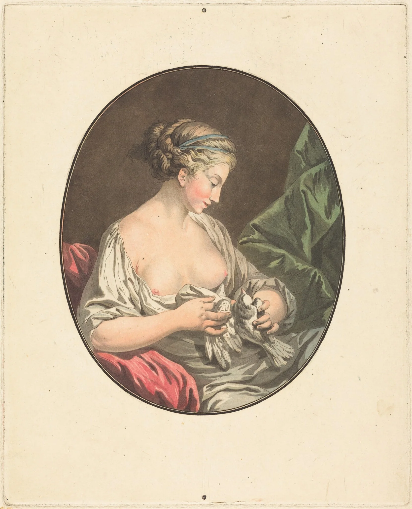 La Venus aux colombes, by Jean-François Janinet, ink, 1783