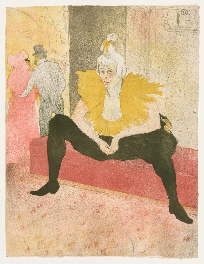 Elles: The Seated Clown, Mlle Cha-u-Ka-o, by Henri de Toulouse-Lautrec, 1896