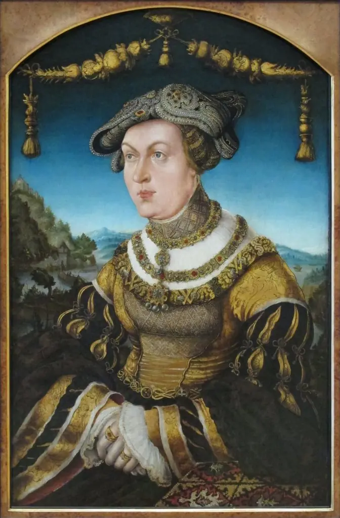 Portrait of Marie Jakobäa of Baden-Sponheim.
