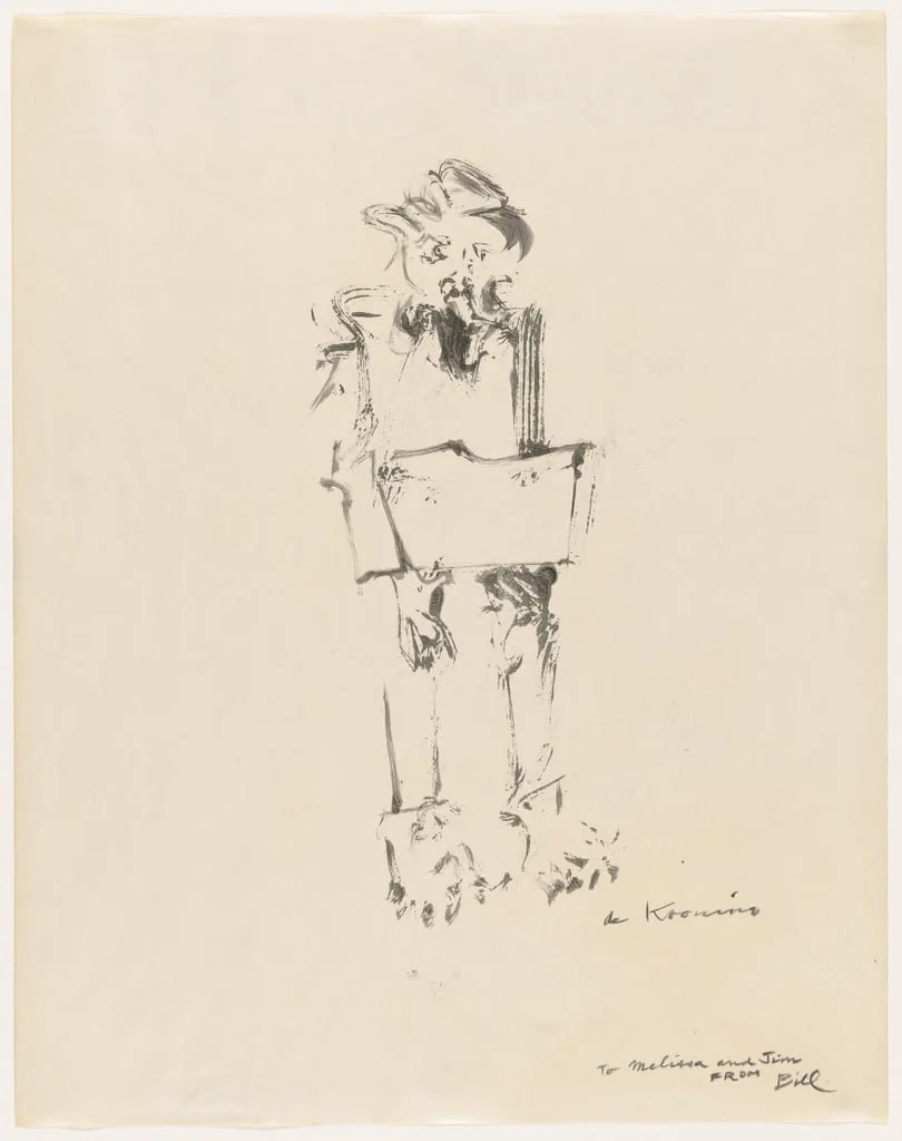 Untitled, by Willem de Kooning, ink, 1954