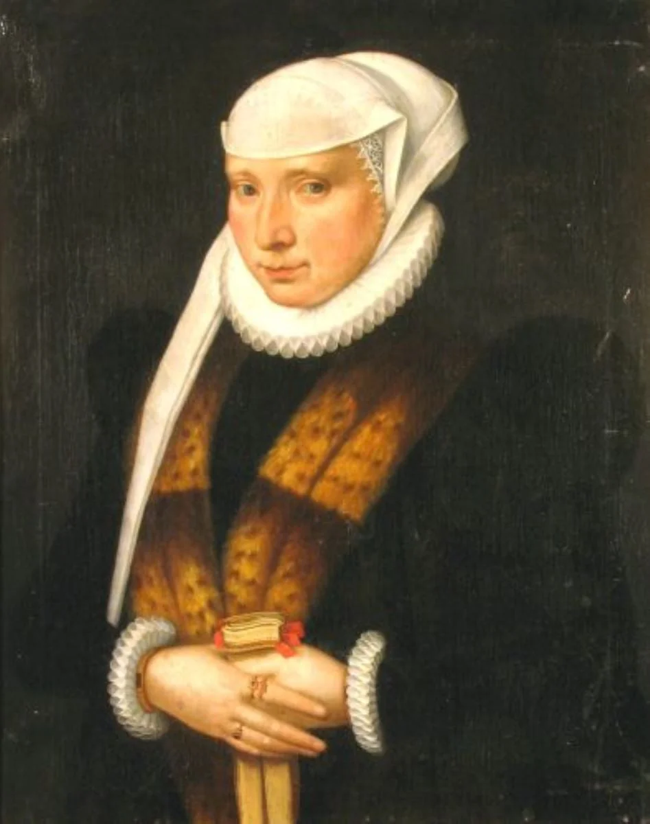Portret de femeie în vechi costum german