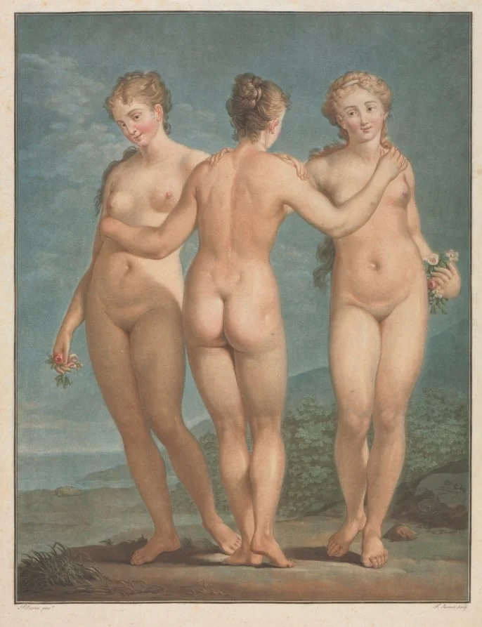 The Three Graces, by Jean-François Janinet, 1786