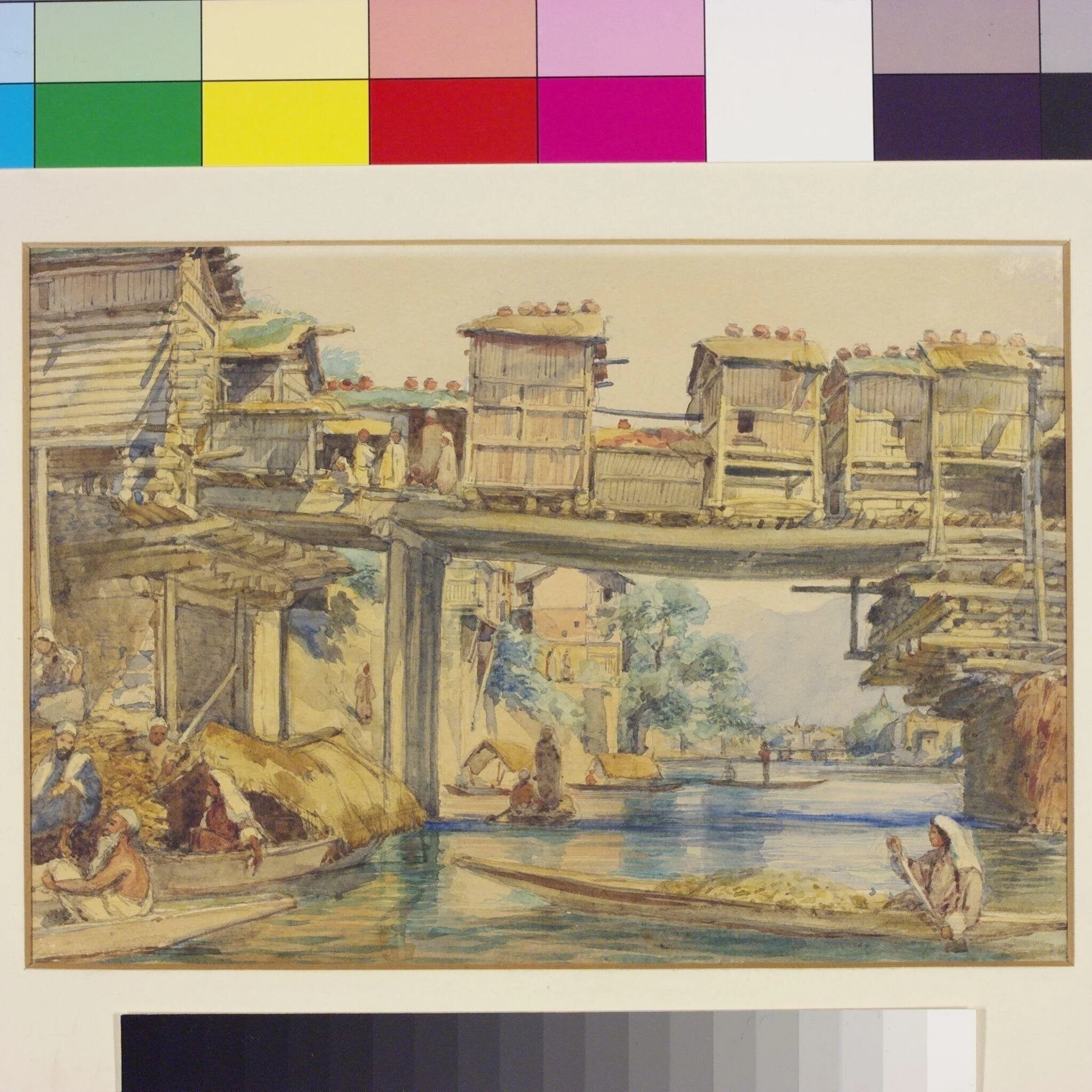 An arch of the second bridge at Srinagar, Kashmir
