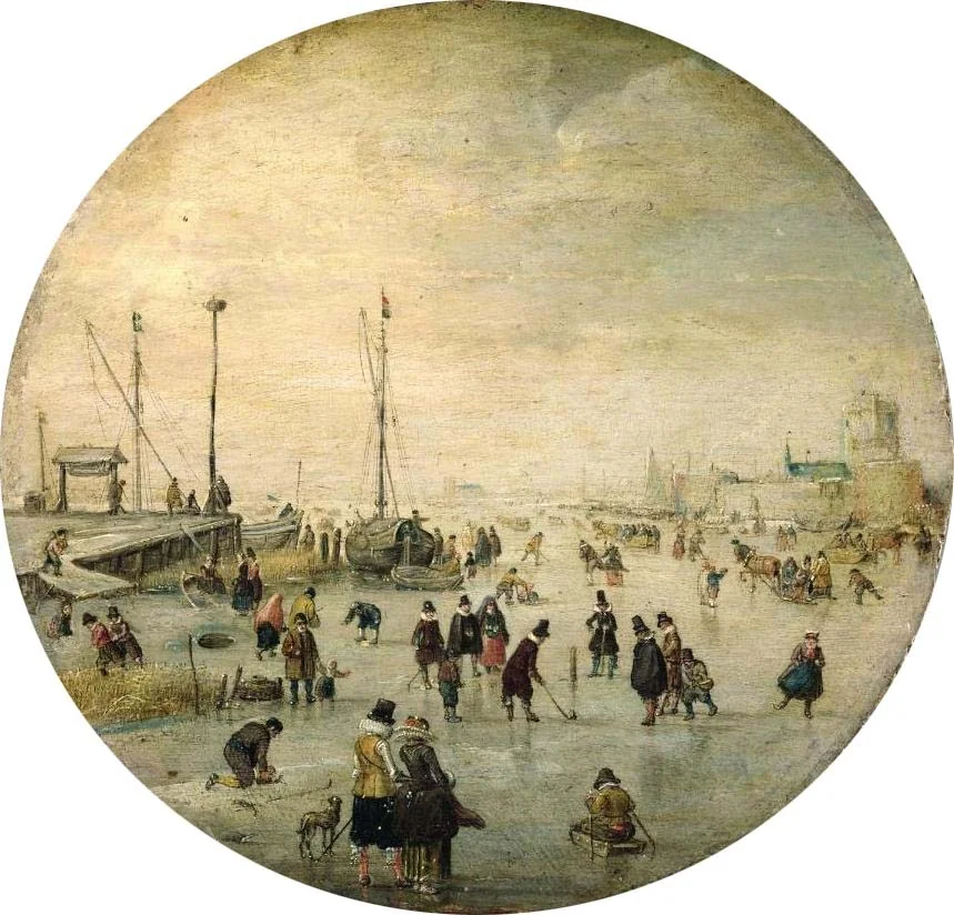 Winterlandschaft, by Unknown, oil, 1620