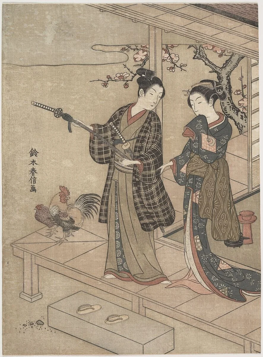 Untitled, by Suzuki Harunobu, ink, 1748
