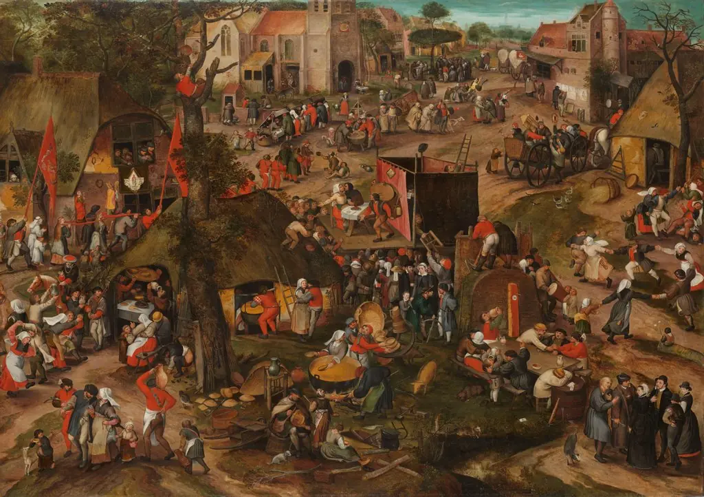 A Performance of the Farce 'Een Cluyte van Plaeyerwater' (A Clod from Plaeyerwater) at a Flemish Kermis