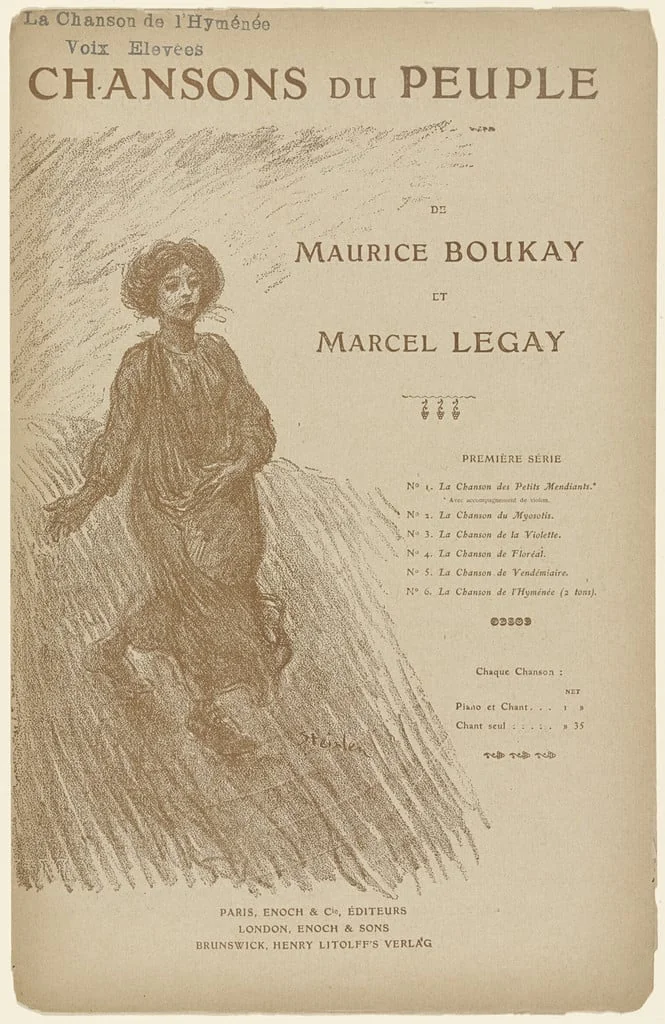 Untitled, by Théophile Alexandre Steinlen, ink, 1892