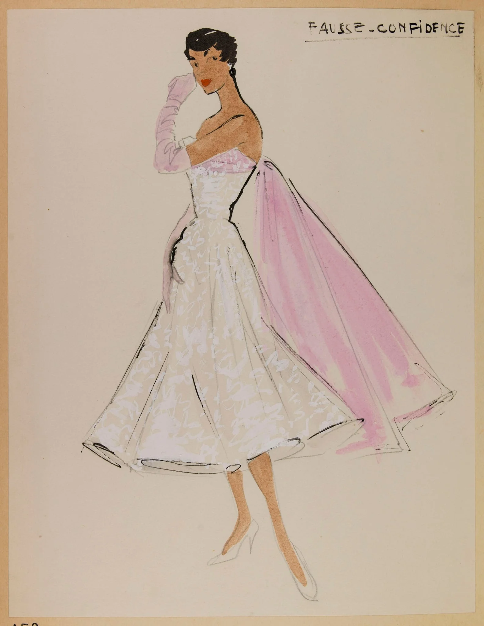Fausse confidence, by Carven, 1953