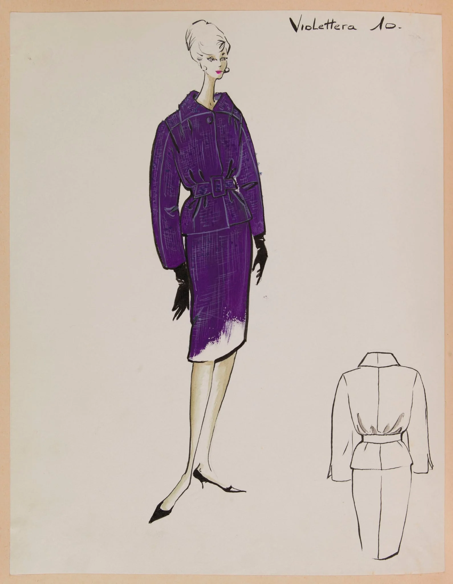 Violettera, by Carven, 1958