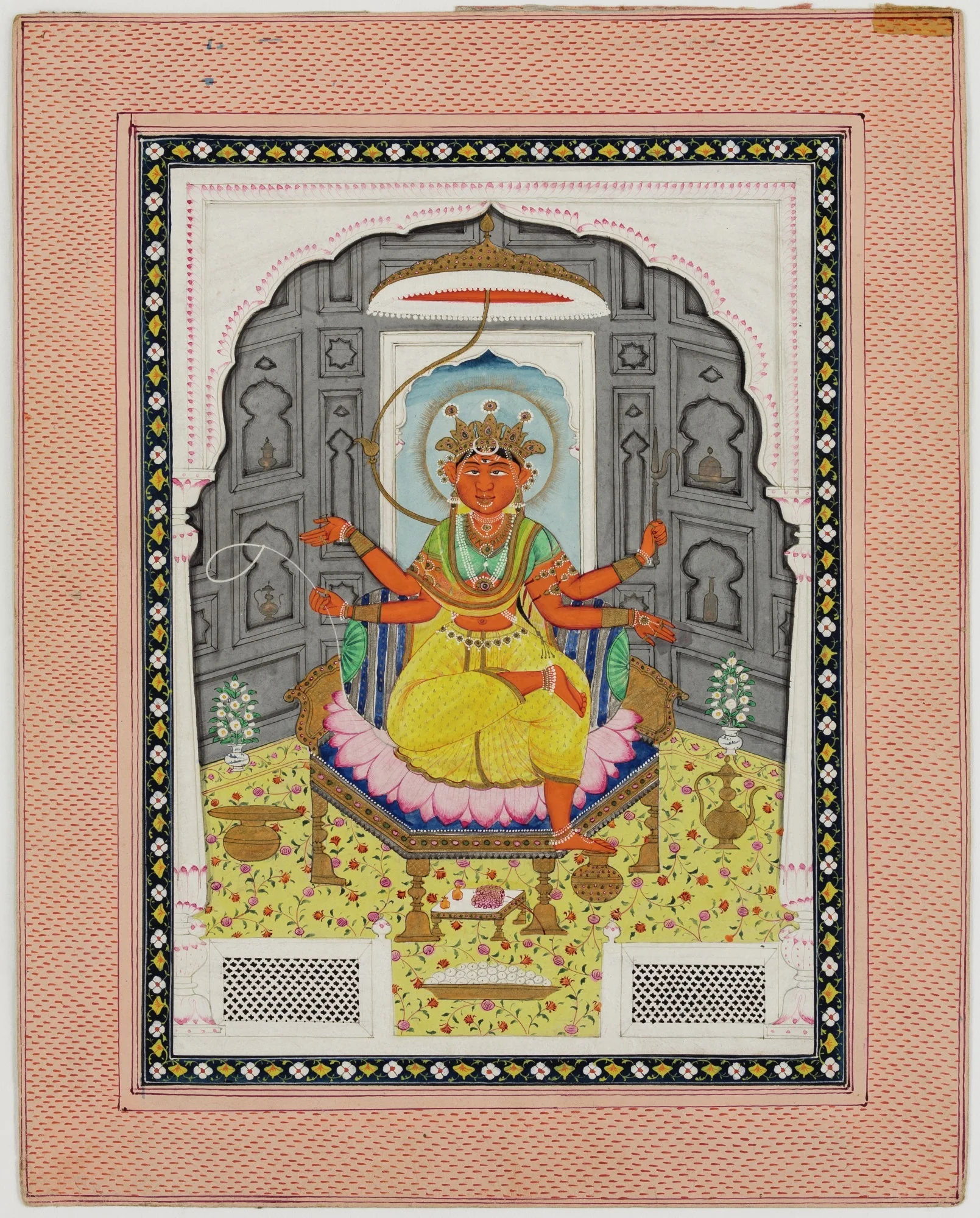 Durga, by Unknown, unspecified, 1800
