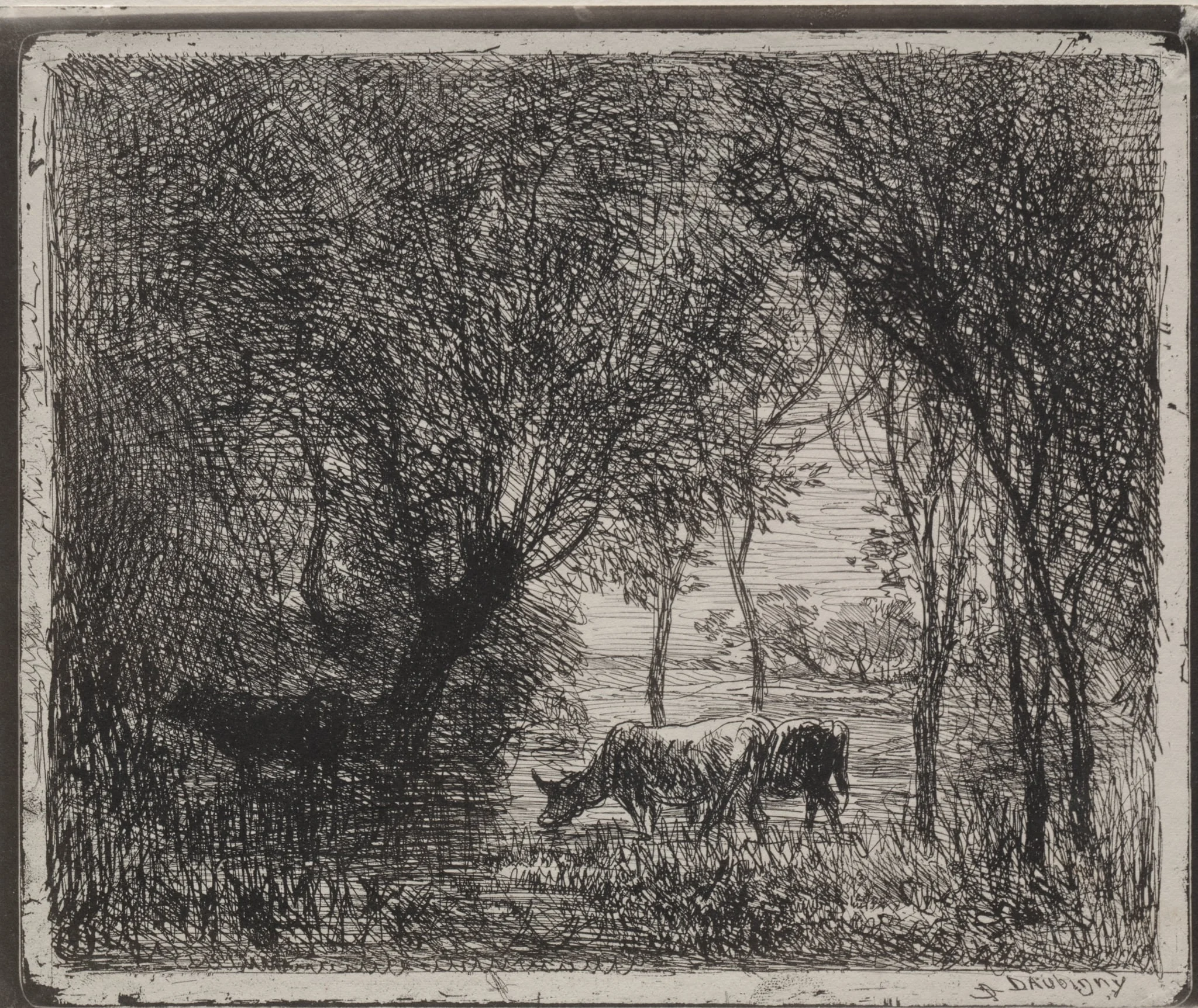 Cows in the Woods, by Charles François Daubigny, 1862