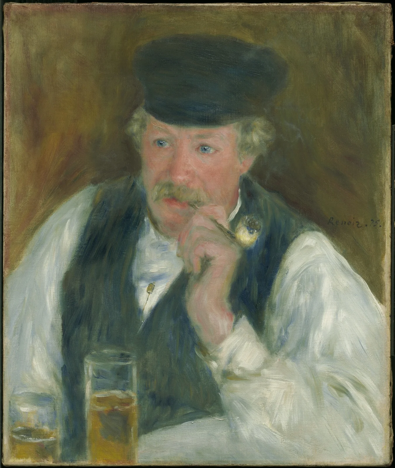 Père Fournaise, by Auguste Renoir, oil, 1875