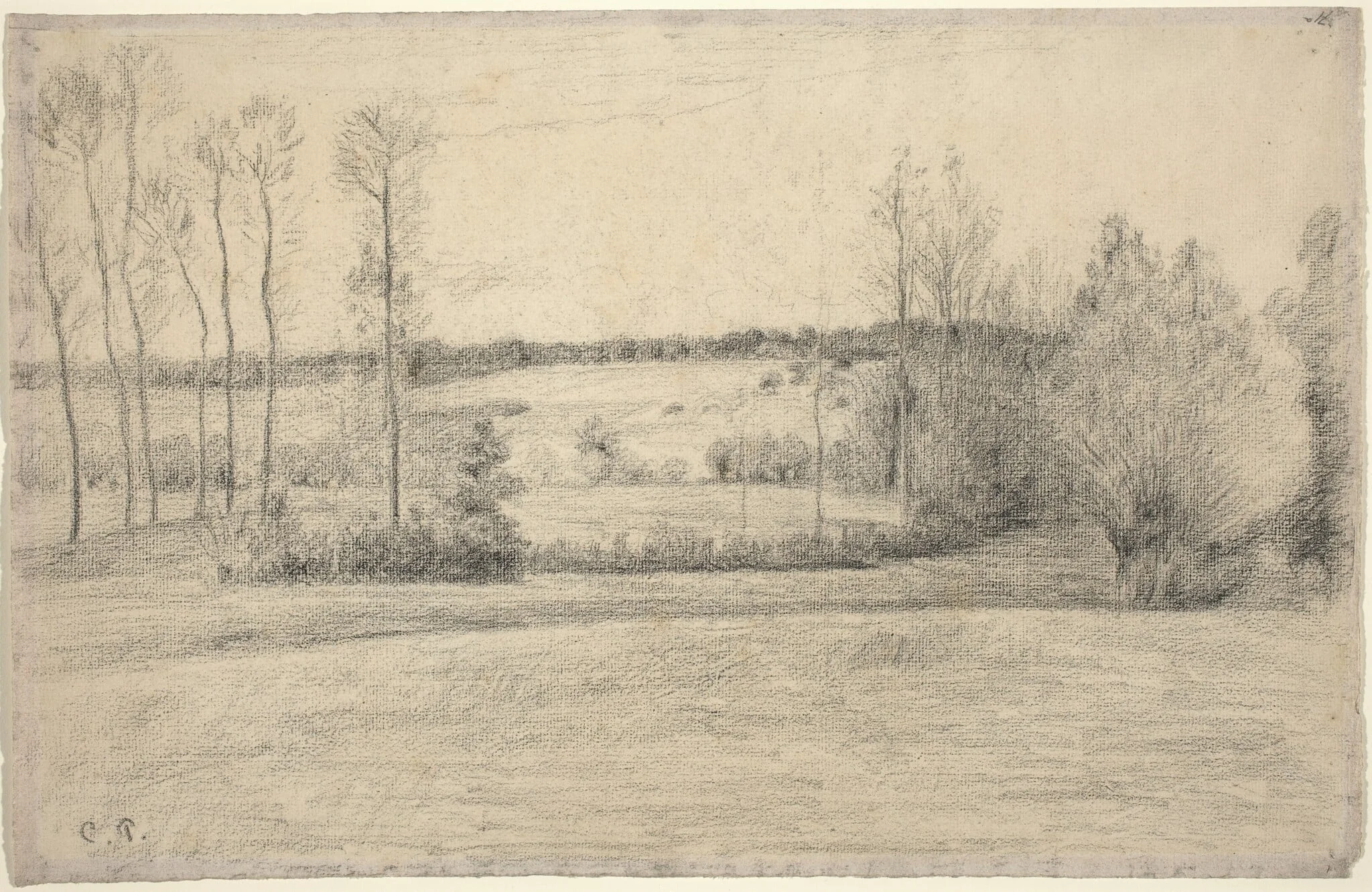 Trees and Meadows at Eragny