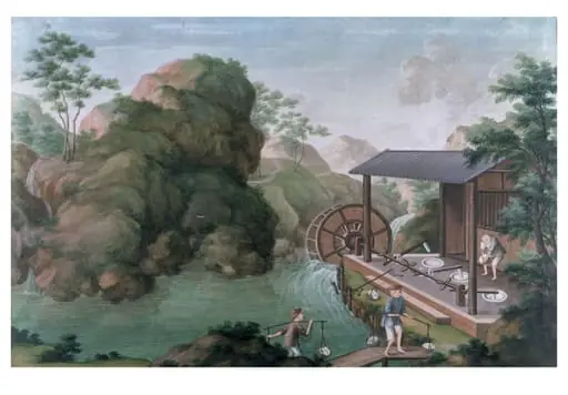 Breaking China Stone With Water-Powered Trip Hammers