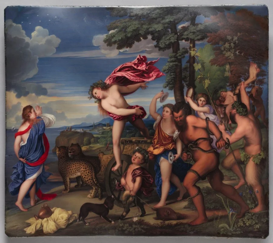 Bacchus and Ariadne, by Henry Bone, unspecified, 1810