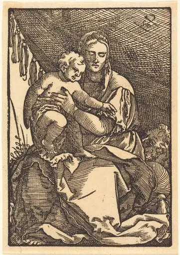 The Holy Family Under a Canopy