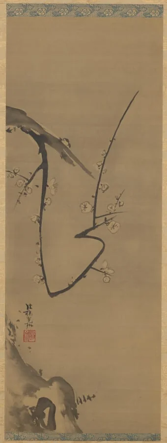 Plum Tree, by Ogata Kōrin, unspecified, 1700