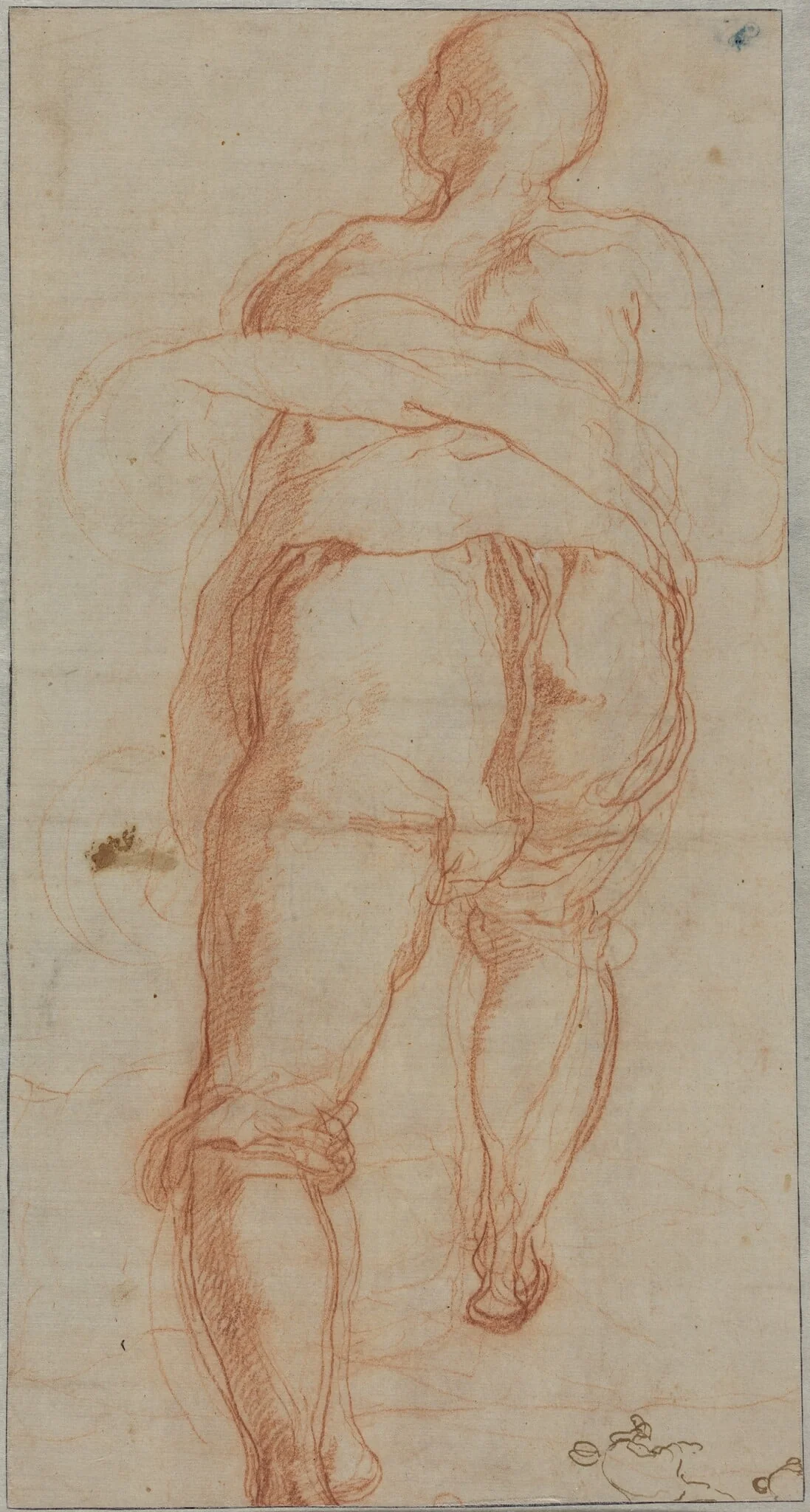 A Man Seen from Behind [verso]