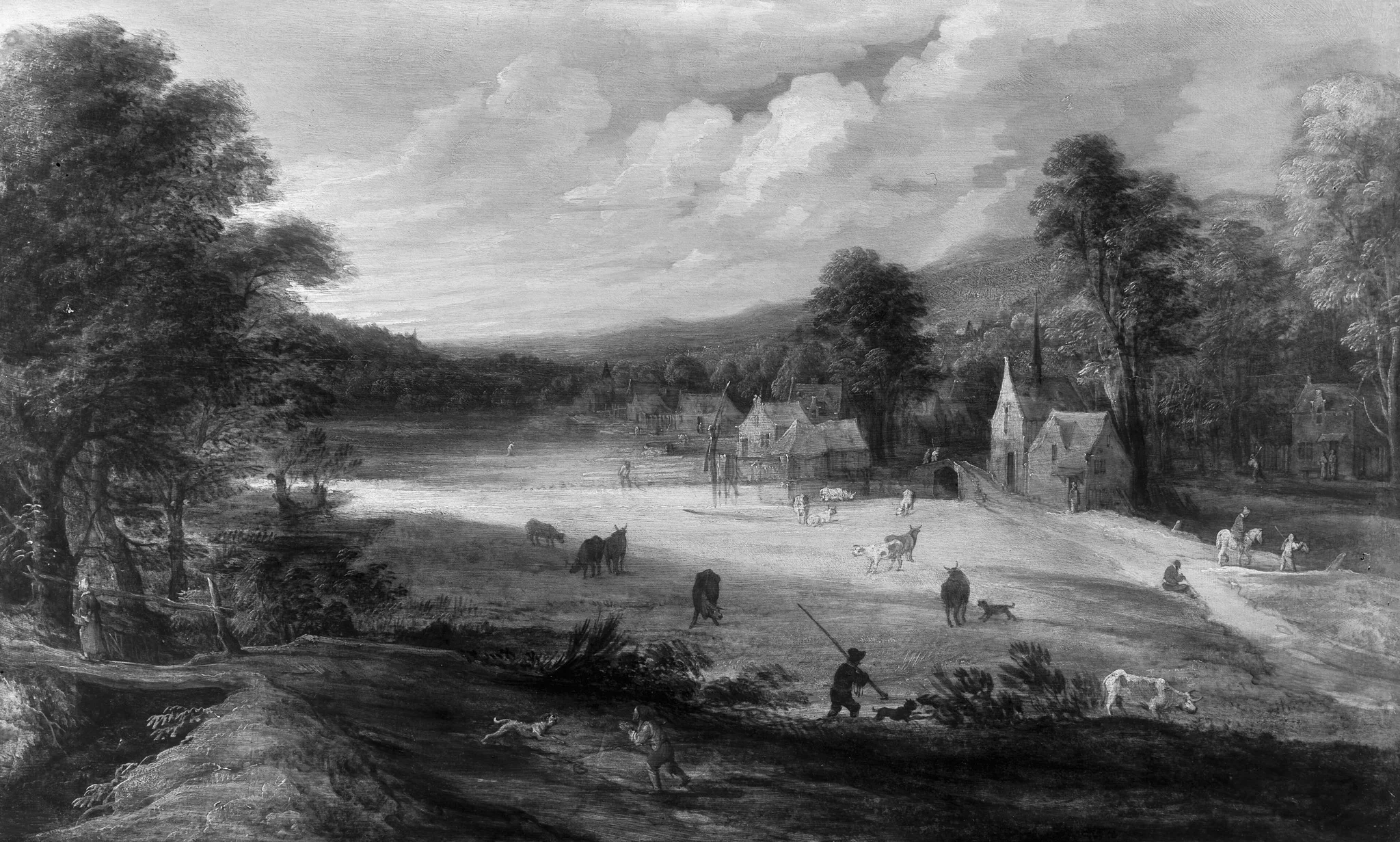 Landscape with village