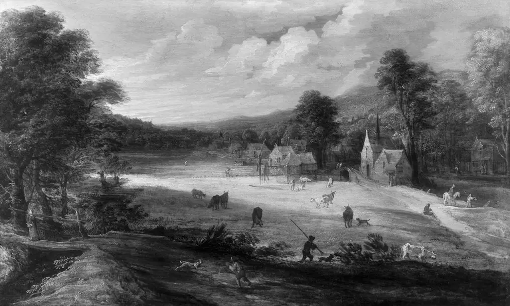 Landscape with village