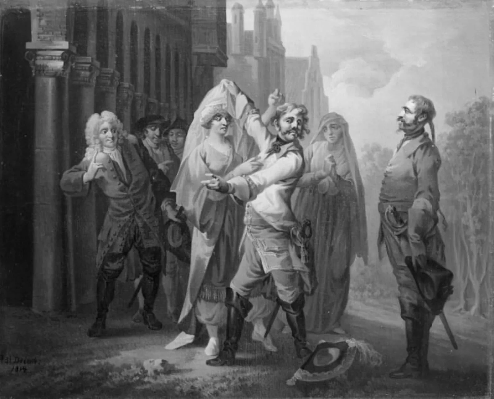 Didrik Menschen-Skræk, 20. scene, by Unknown, 1814