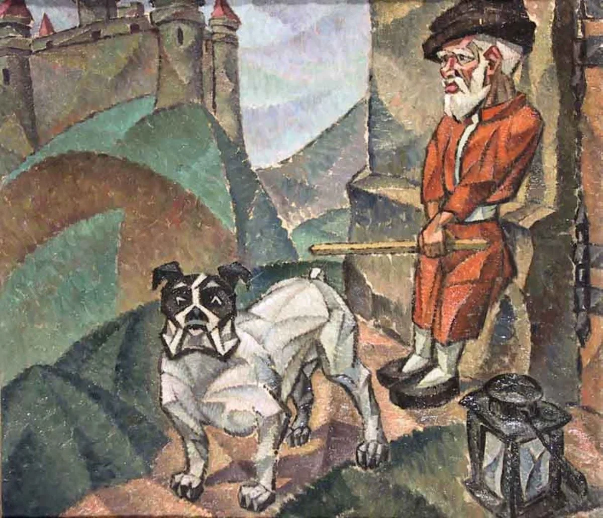 Păzitorii castelului, by Corneliu Michăilescu, unspecified, 1936