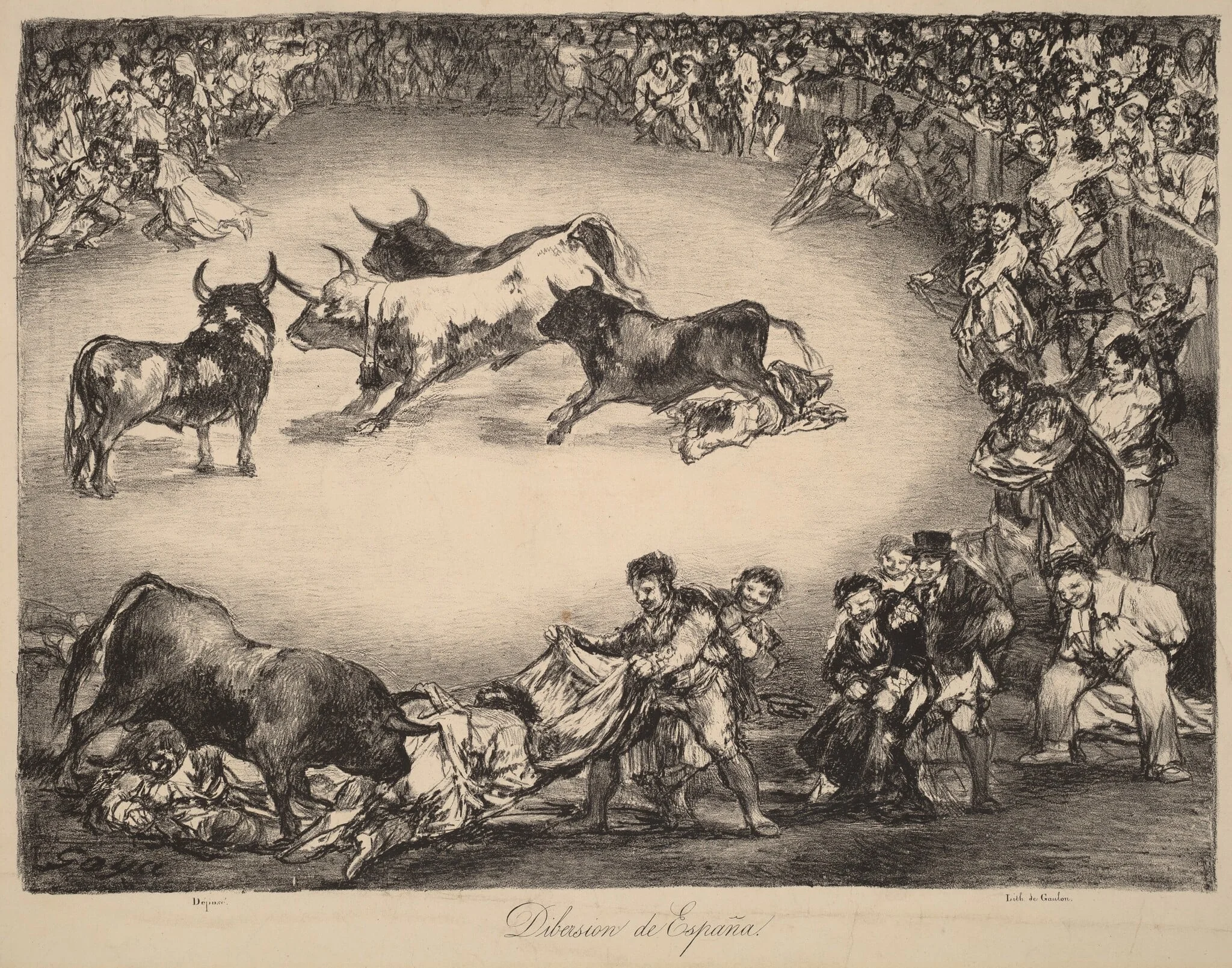Dibersion de España (Spanish Entertainment), by Francisco Goya, ink, 1825