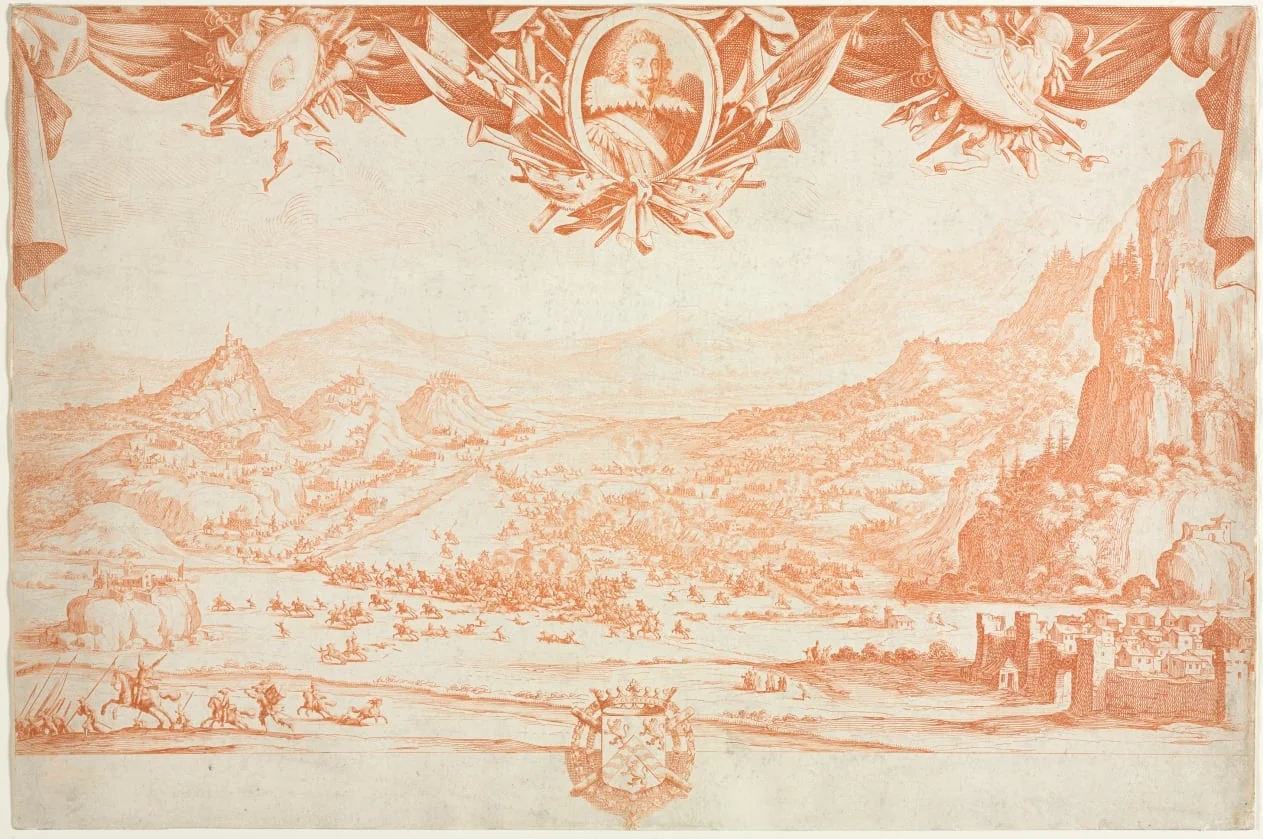The Combat of Avigliamo, by Jacques Callot, 1631