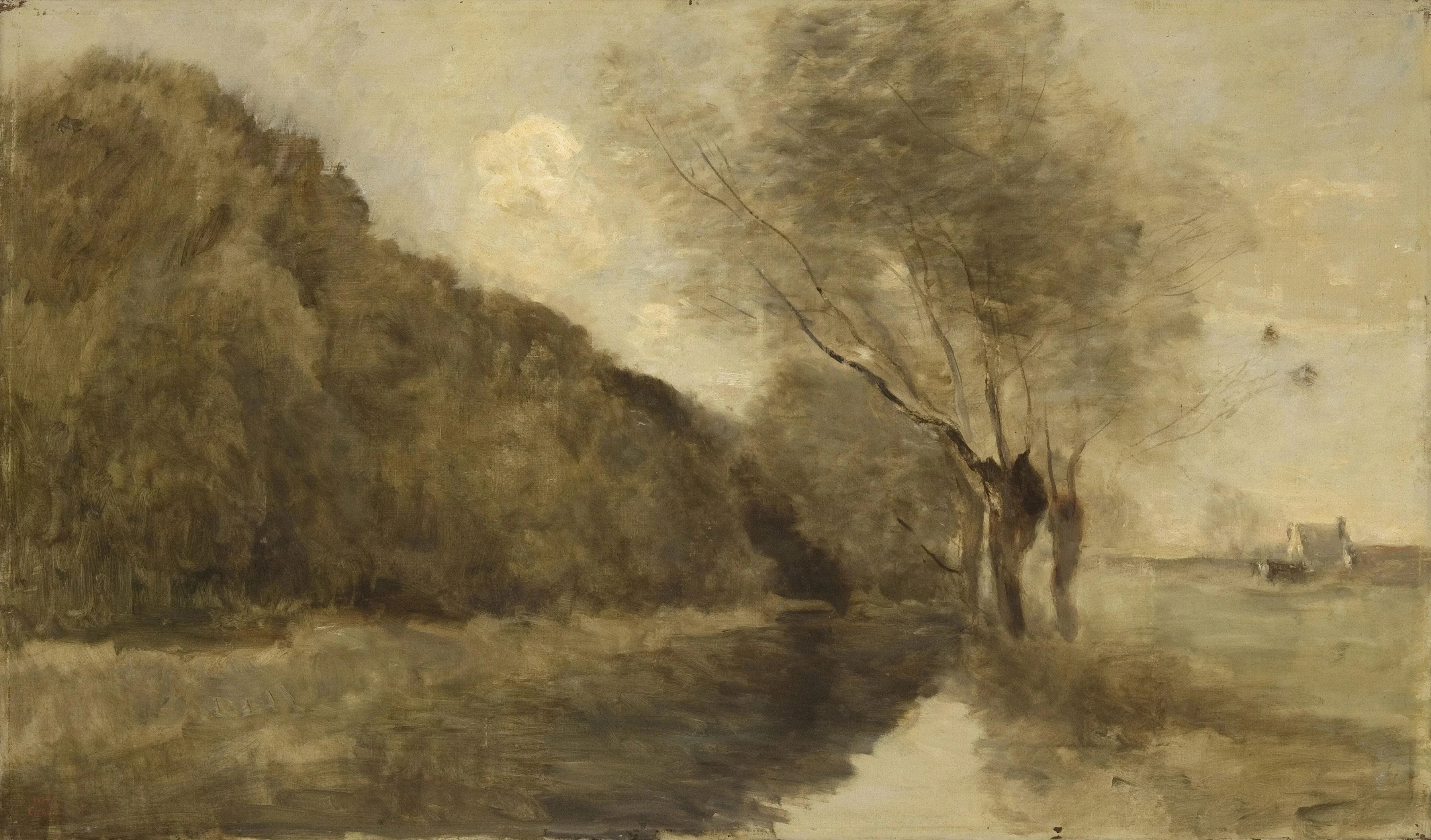 Landscape with a Stream and Willows near Gisors