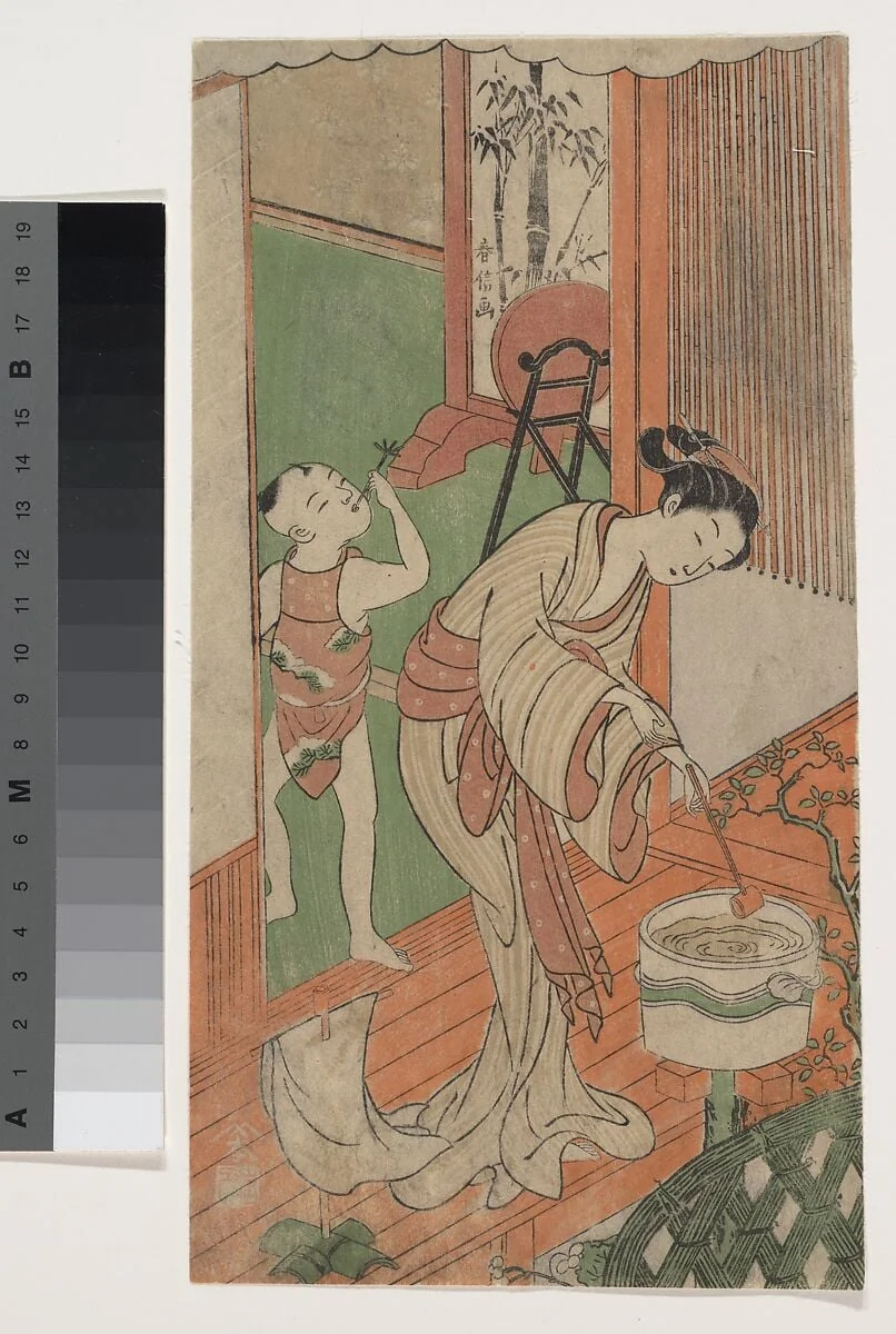 Untitled, by Suzuki Harunobu, ink, 1769