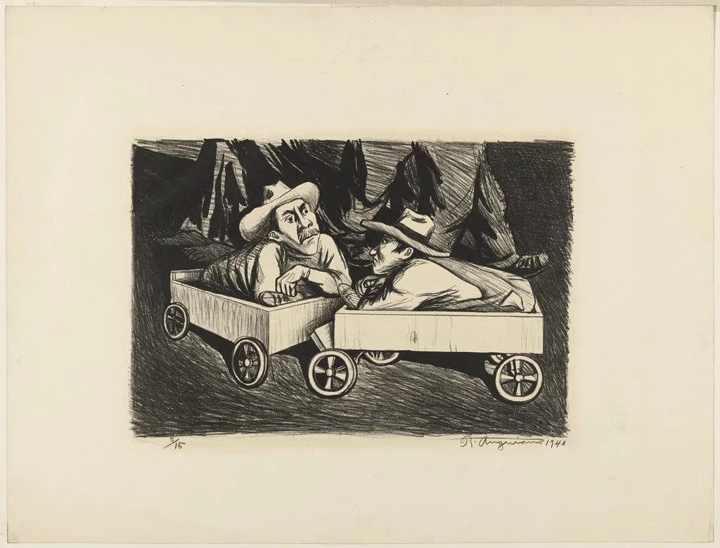 Untitled, by Raúl Anguiano, ink, 1940