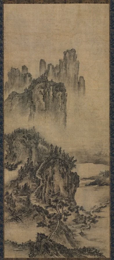 Landscape with a Distant Temple, by Unknown, unspecified, 1604