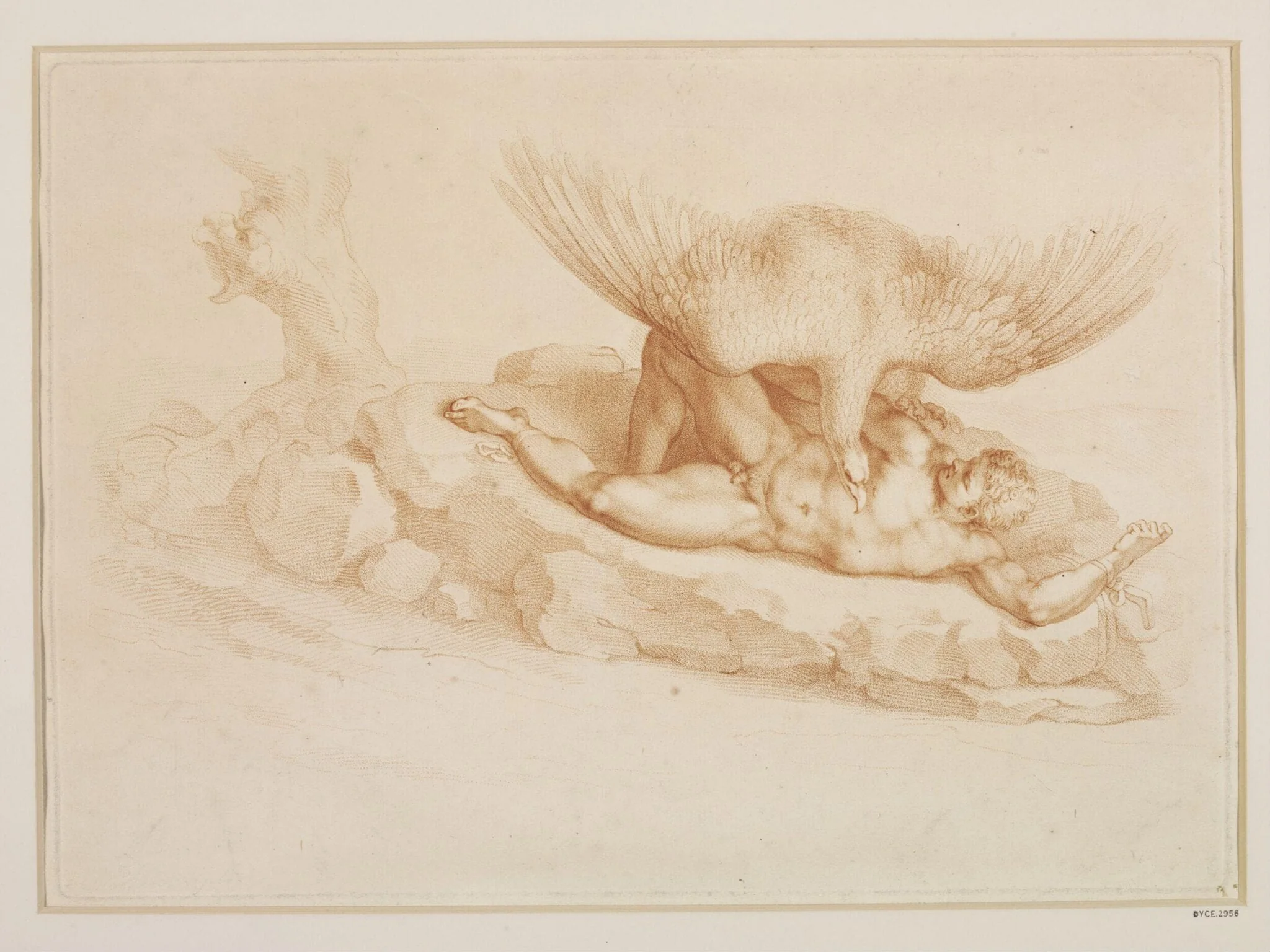 Tityus Devoured by the Vulture, by Francesco Bartolozzi, 1740