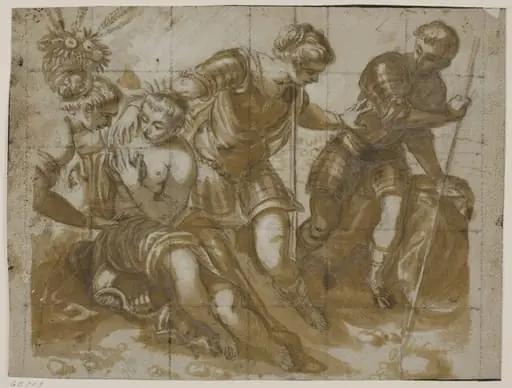 Minerva, Mars and Venus after Jacopo Tintoretto’s painting in the Sala dell’Anticollegio, Doge’s Palace, Venice