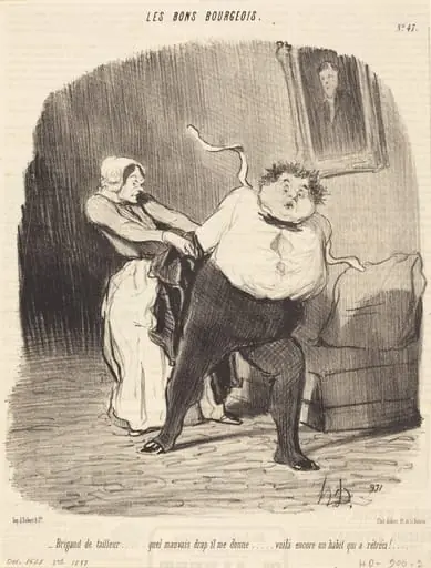 Brigand de tailleur... encore un habit... rétréci!