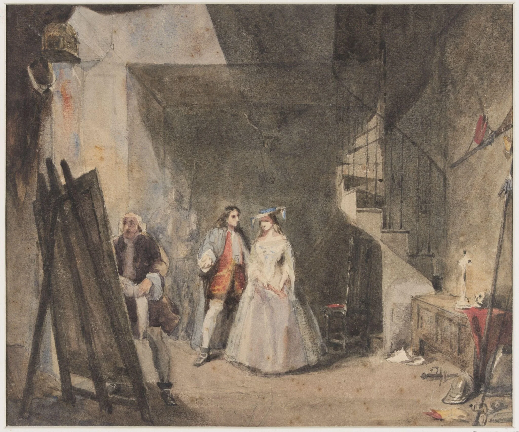 Interior of an artist's studio