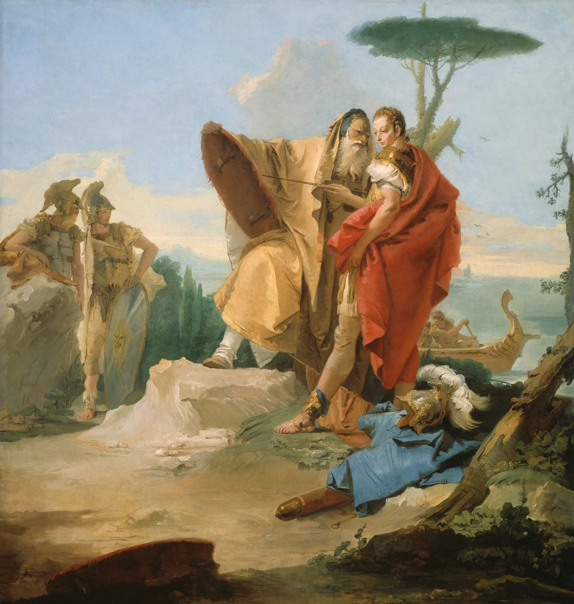 Rinaldo and the Magus of Ascalon, by Giovanni Battista Tiepolo, oil, 1744