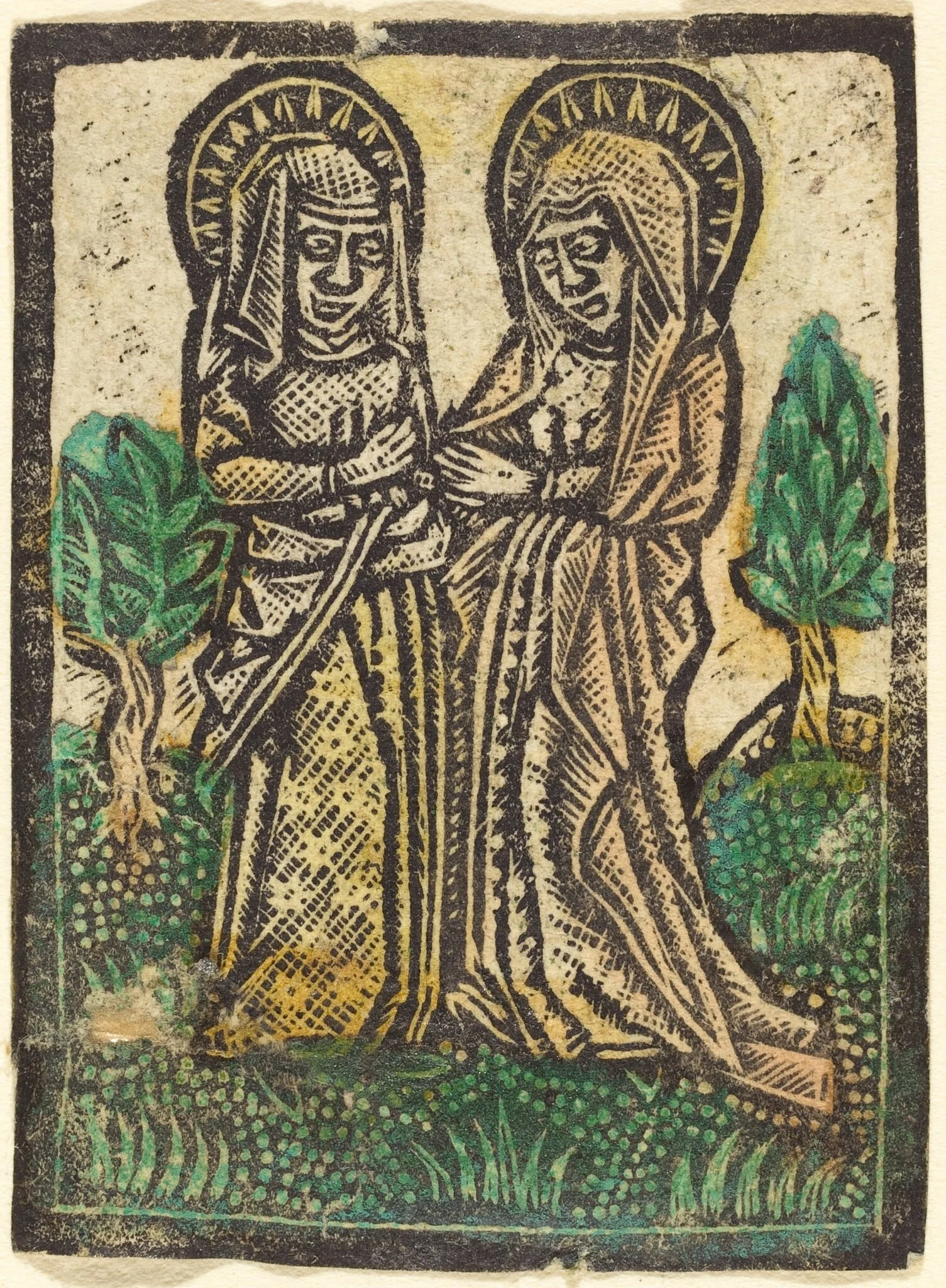 The Visitation, by German 15th Century, paint, 1470