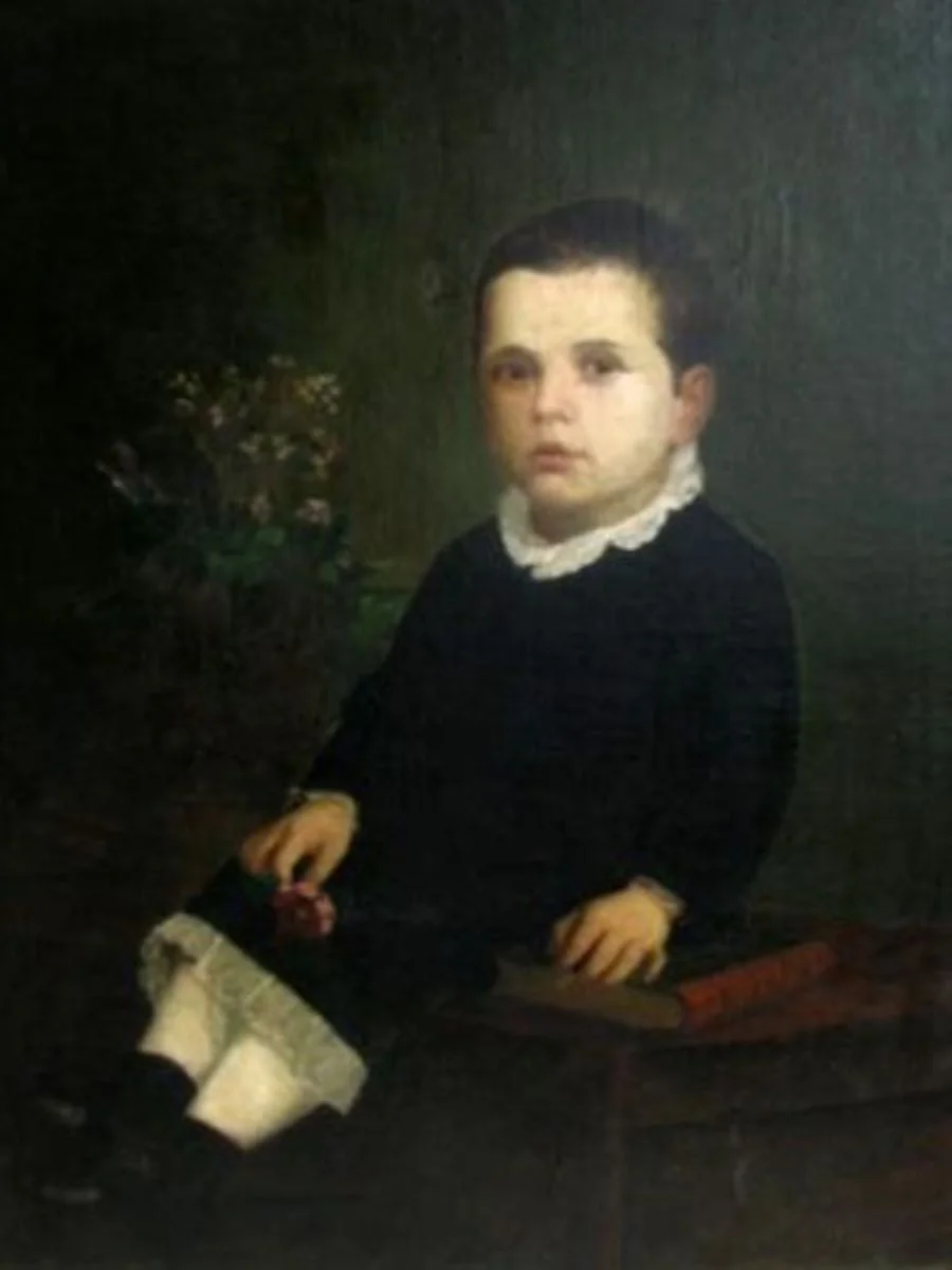 Portret de copil, by Sava Henția, unspecified, 1852