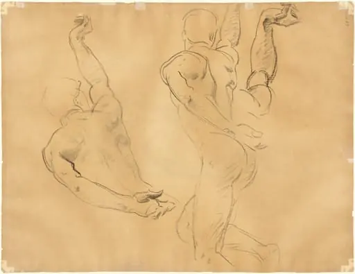 Studies of Male Nudes [verso]
