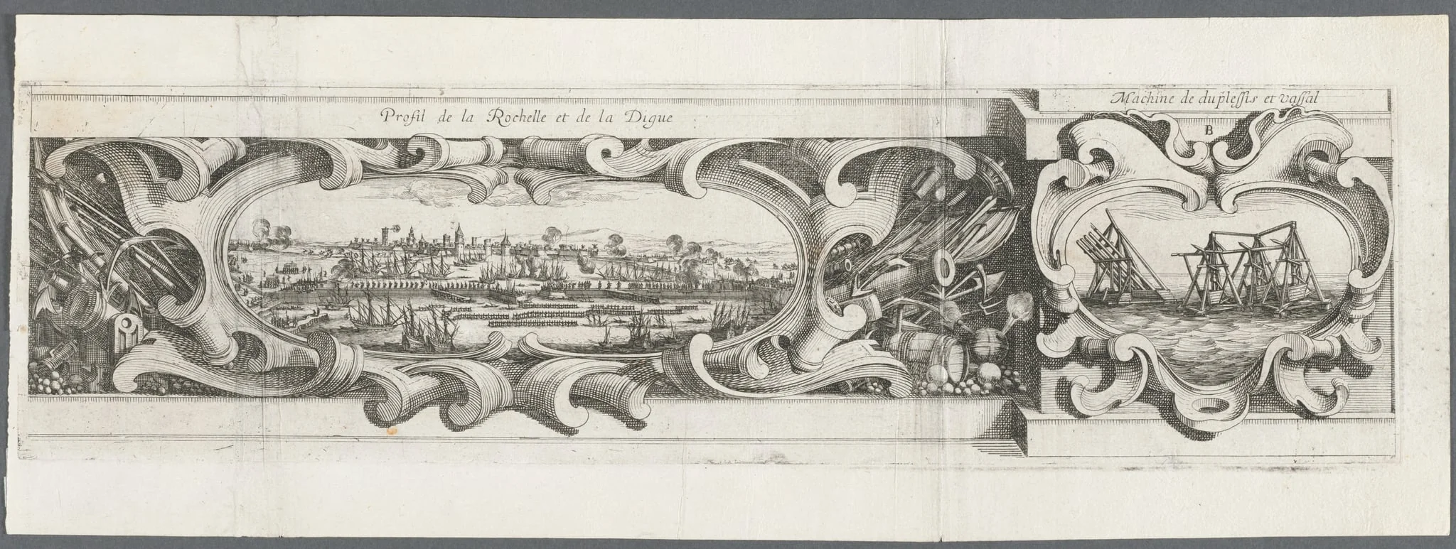 The Siege of La Rochelle: Plate 16, by Abraham Bosse, 1629