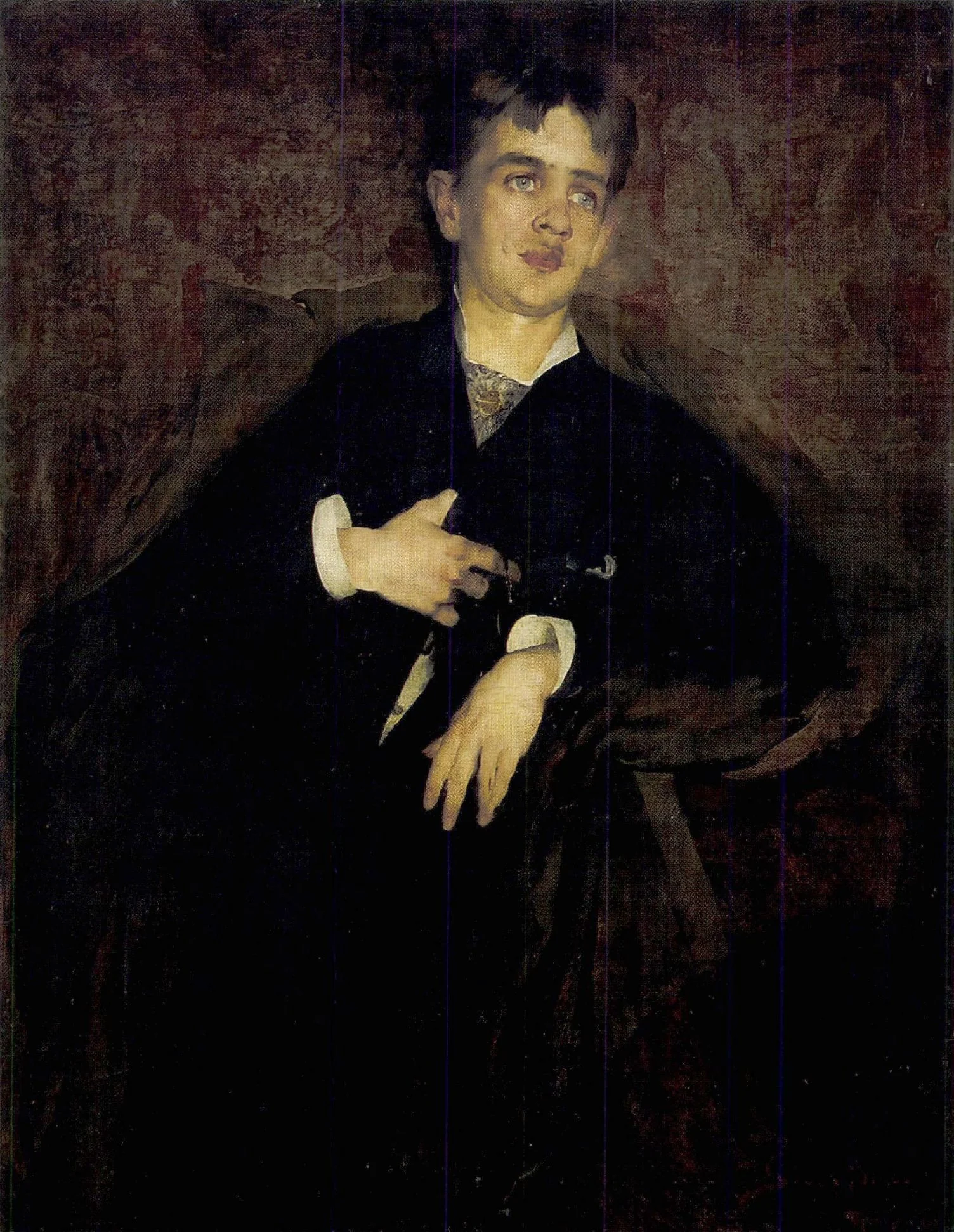 Portrait of Bertalan Karlovszky, by Jenő Gyárfás, oil, 1890