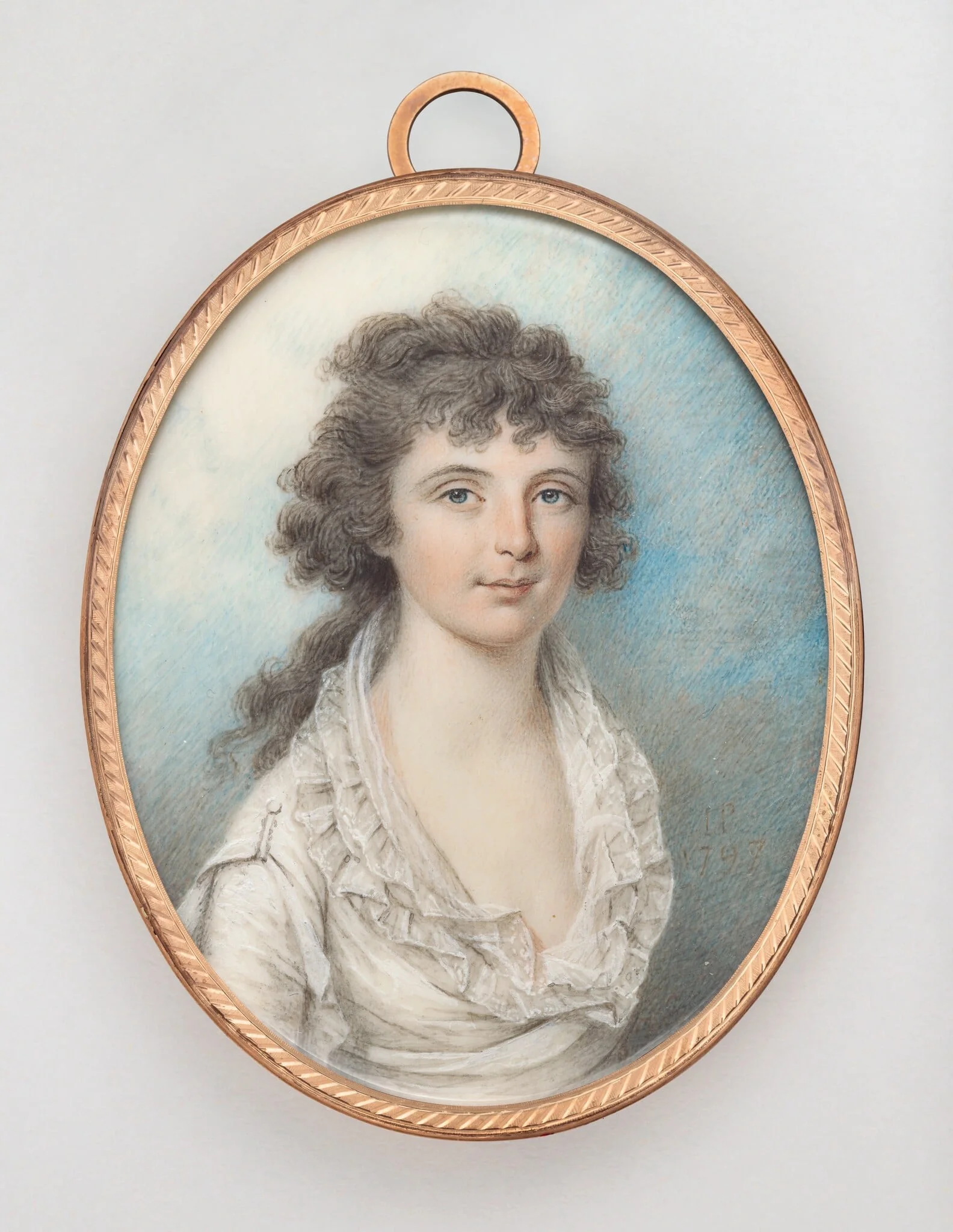 Marcia Burns, by James Peale, watercolor, 1797