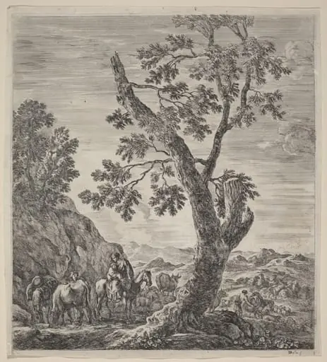 Peasant Woman on Horseback with a Child in Her Arms