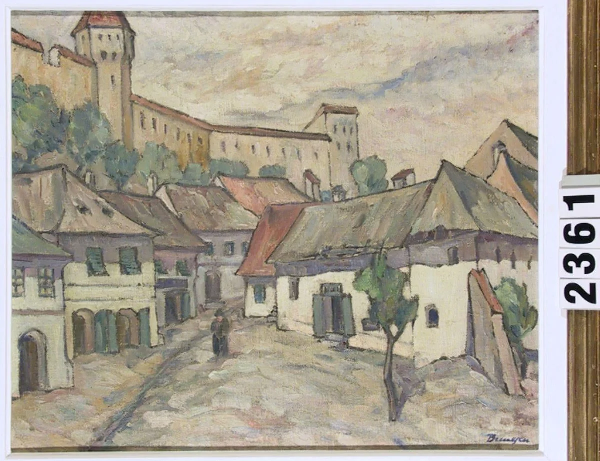 Peisaj din Sighișoara, by Marius Bunescu, unspecified