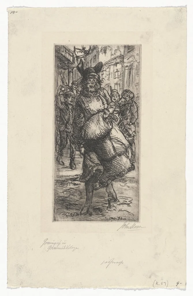 Untitled, by John Sloan, ink, 1916