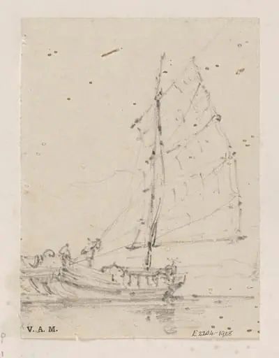 A junk under sail