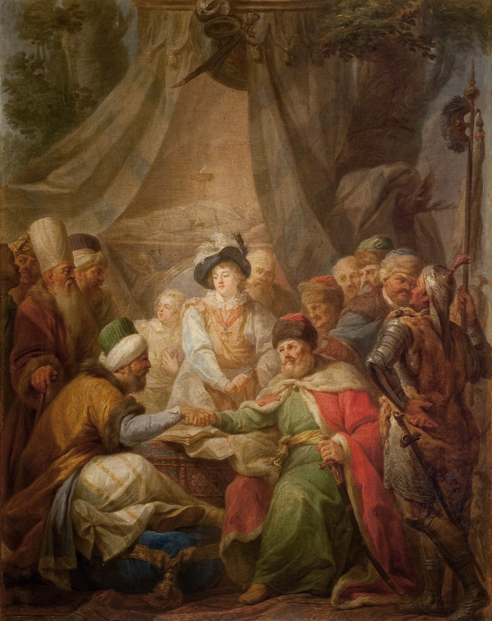 The Chocim Treaty, by Marcello Bacciarelli, oil, 1781