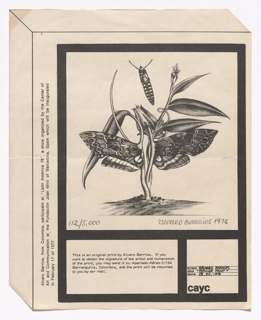 Untitled, by Álvaro Barrios, ink, 1976